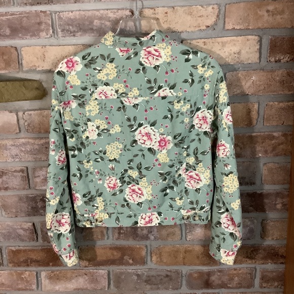 TALBOTS Floral Linen Jacket 6 - Picture 10 of 10